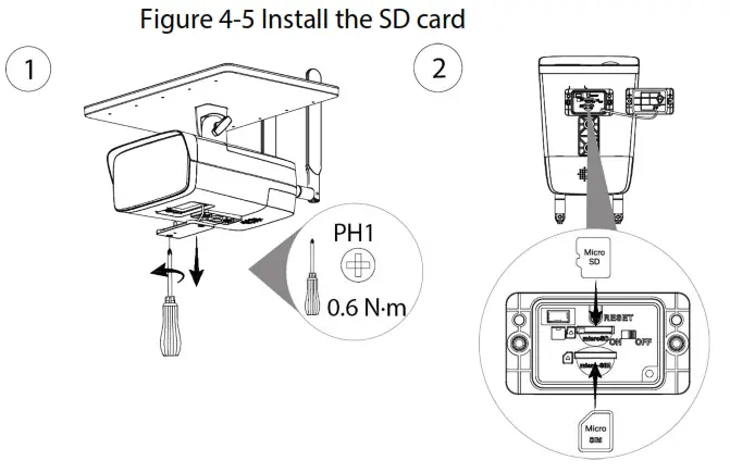 dahua IPC HFW2431DG 4G SPEAU B Bullet Network Camera SD card