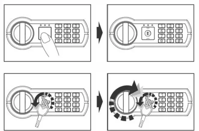 amazonbasics B078K4W8N9 Steel Home Security Safe fig (4)