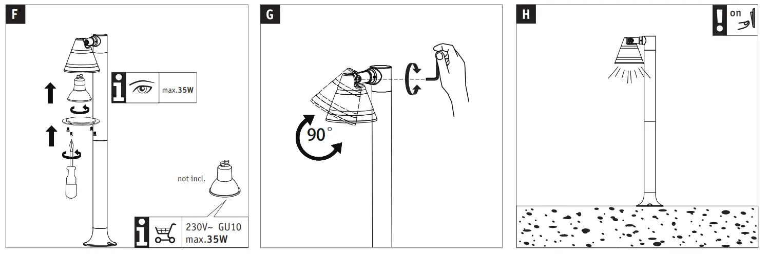Paulmann 947 35 600mm Max Train Round Bollard Light fig4
