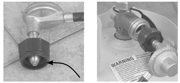 CAMP CHEF Single and Multiple Burner Outdoor LP Cooke - Nipple has to be centered