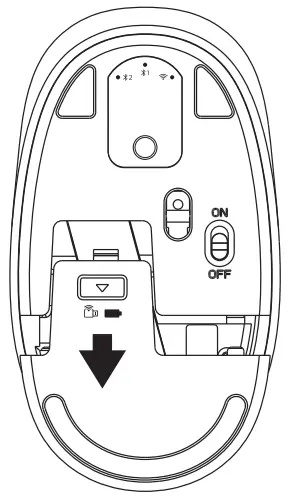 PHILIPS SPK7407 2.4GHz BT3.0 BT5.0 Wireless Mouse - connection guide