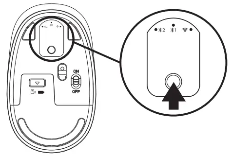 PHILIPS SPK7407 2.4GHz BT3.0 BT5.0 Wireless Mouse - connection guide1