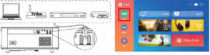 FunFlix RD-828E WiFi Projector Bluetooth Projector 17