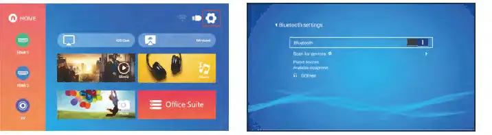 FunFlix RD-828E WiFi Projector Bluetooth Projector 32