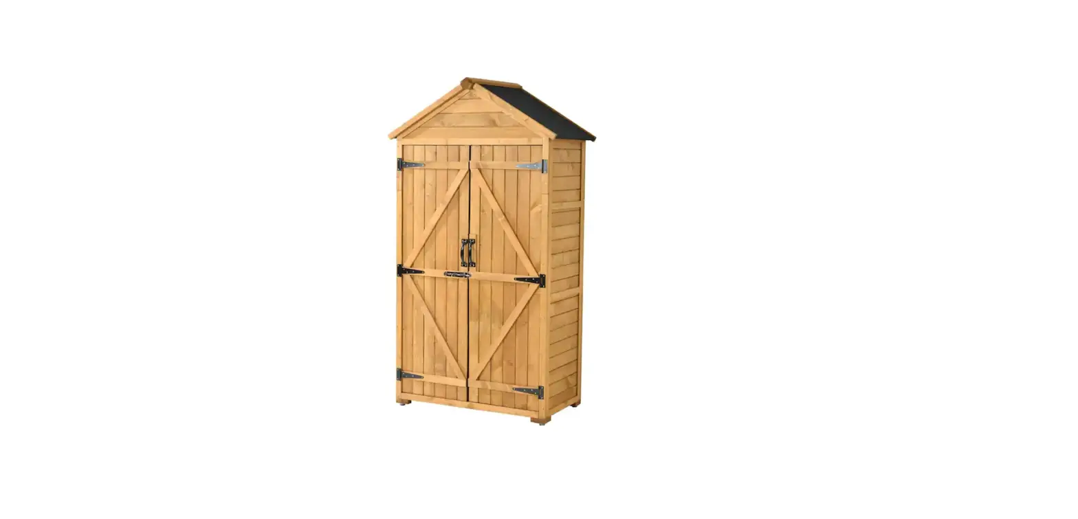 Homedepot 35.4 In. L X 22.4 In. W X 69.3 In. H Outdoor Wood Lean-to Storage Shed Instruction Manual