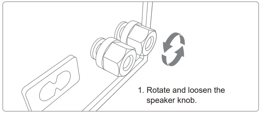 A40,A40D Bookshelf Speakers Connection illustration