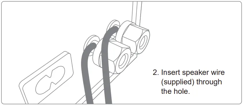 A40,A40D Bookshelf Speakers Connection illustration