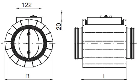 Lindab DAU Constant or Variable Flow Damper - Flow