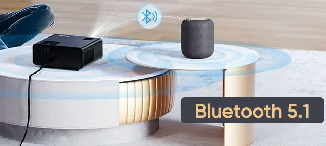 TOPTRO-TR22-5G-Wi-Fi Bluetooth-Projector-FIG-2