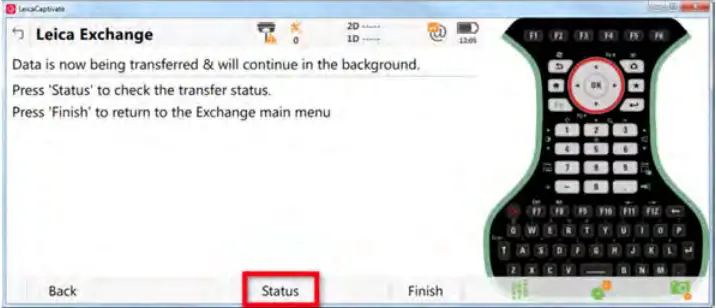 How to send and receive data to and from the field Working with Leica Exchange - fig 20
