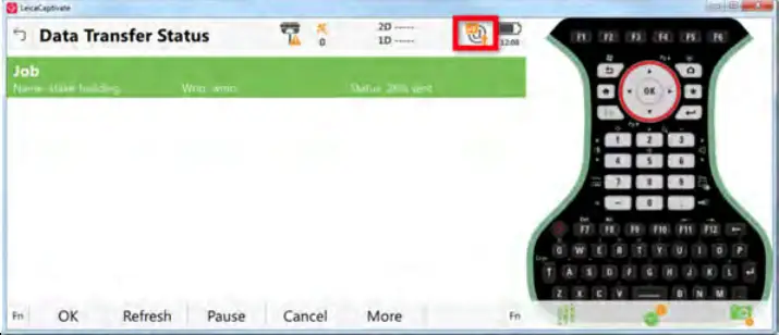 How to send and receive data to and from the field Working with Leica Exchange - fig 21