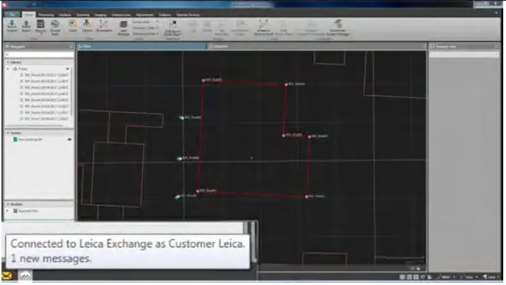 How to send and receive data to and from the field Working with Leica Exchange - fig 22