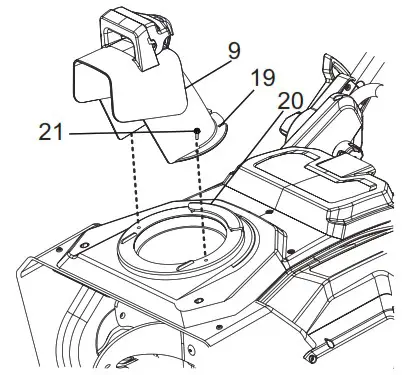 greenwork pro 2608402CO Snow Thrower - INSTALLATION 4