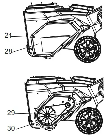 greenwork pro 2608402CO Snow Thrower - MAINTENANCE 2