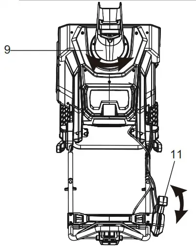 greenwork pro 2608402CO Snow Thrower - OPERATION 6