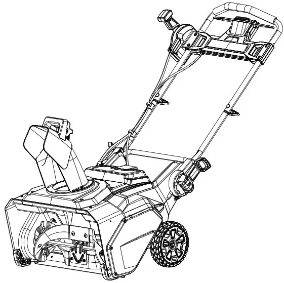 greenwork pro 2608402CO Snow Thrower - cover