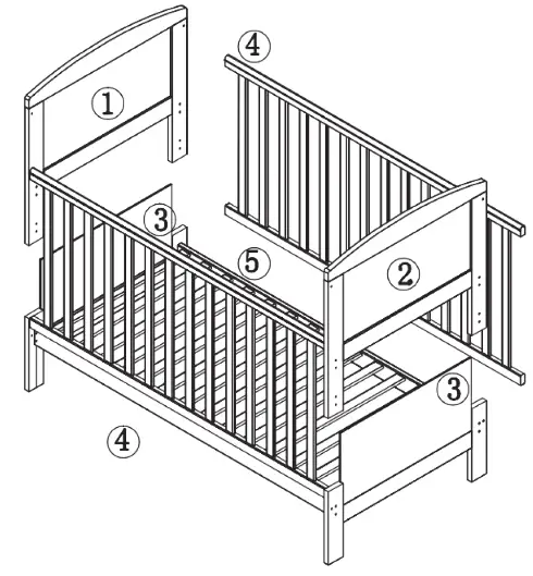 Icklebubba Coleby Mini Cot Bed Instruction - 2