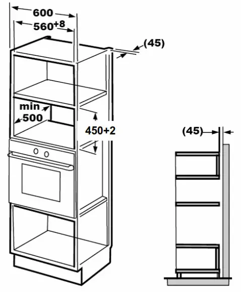 COOKOLOGY BIM25LWO 25L Integrated Microwave and Grill - 3
