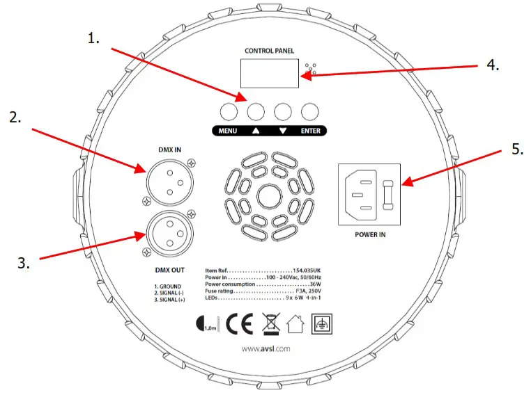 qtx PAR54 4 In 1 LED PAR Can - Cleaning