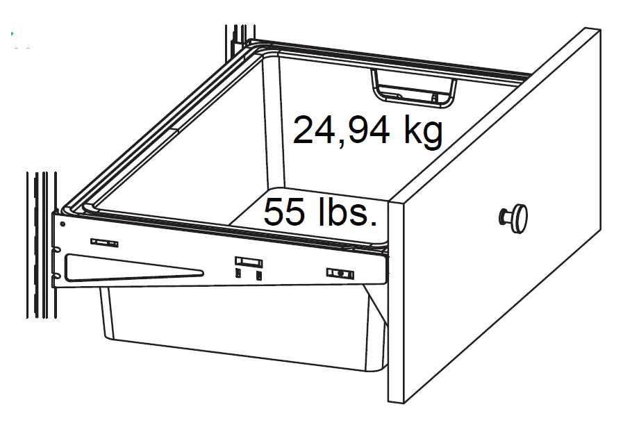 Origin 21 WD2LMDK-16-W Large Wood Drawer Kit 2