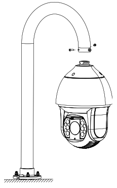 HIKVISION DS 1619ZJ Swan Neck Bracket - fig1