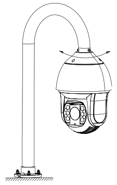 HIKVISION DS 1619ZJ Swan Neck Bracket - fig2