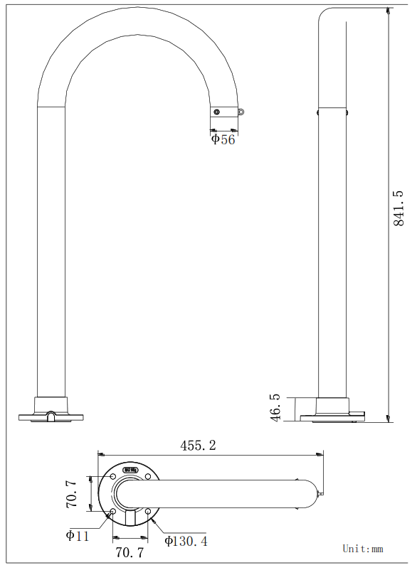 HIKVISION DS 1619ZJ Swan Neck Bracket