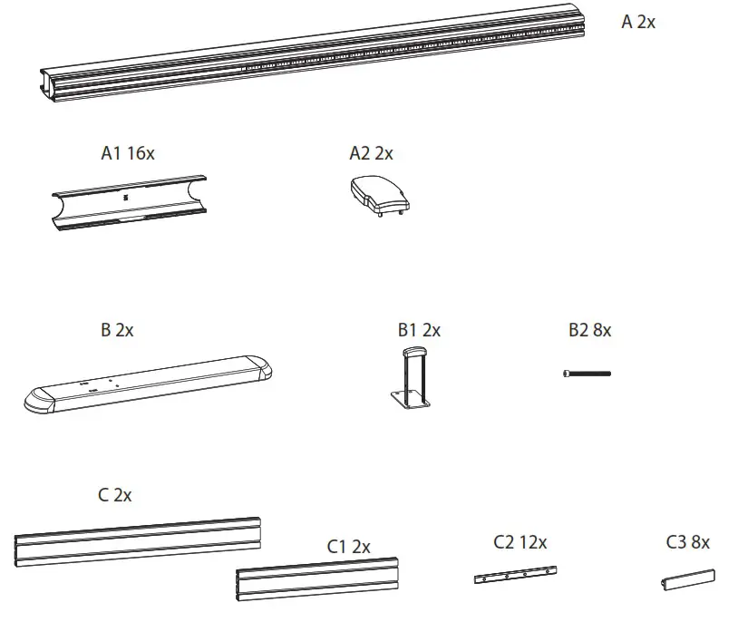 HAGOR 5803 HA VWT 2x2 Portrait - Scope of delivery 1