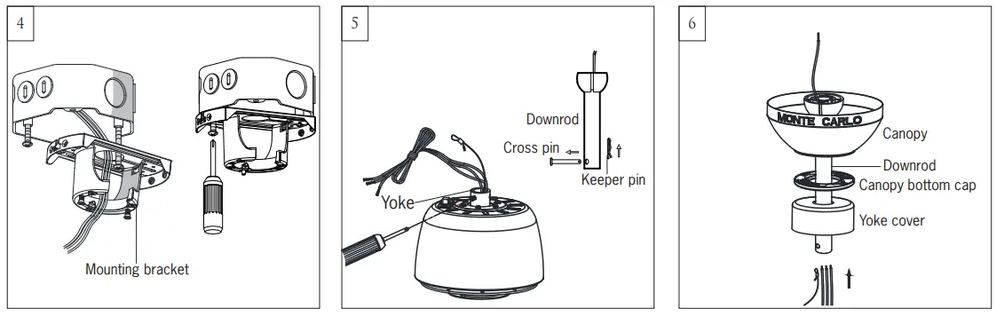 MONTE CARLO 3AVLR54BSD Avila 54 LED 54 inch Brushed Steel Fan - Fig 2
