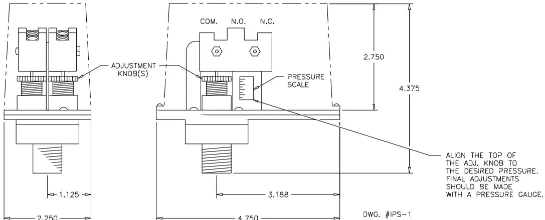 POTTER IPS Series Industrial Pressure Switch-fig2