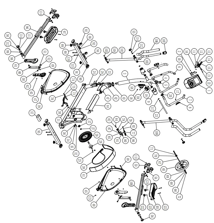 TUNTURI C20 Cross Trainer - parts
