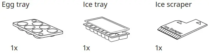 IKEA 104 999 18 HUTTRA Under Counter Fridge - Product description 2