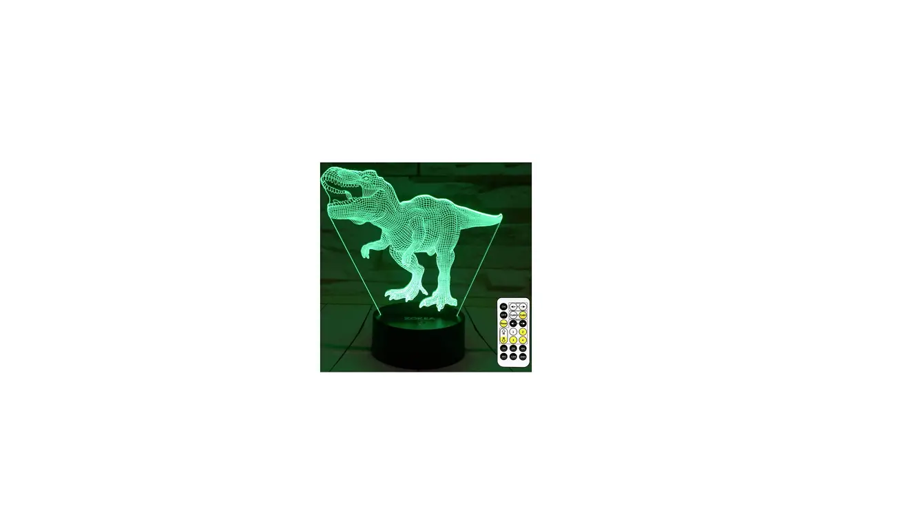 ‎zokea ‎pt8inch Dinosaur Toys T Rex 3d Night Light Instruction Guide