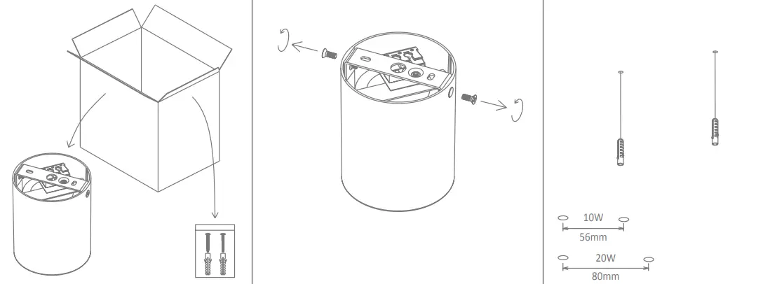 DOMUS LIGHTING NEO-20-SM-TILT Round 20W Surface Mount Tiltable LED Dimmable IP20 Downlight (2)