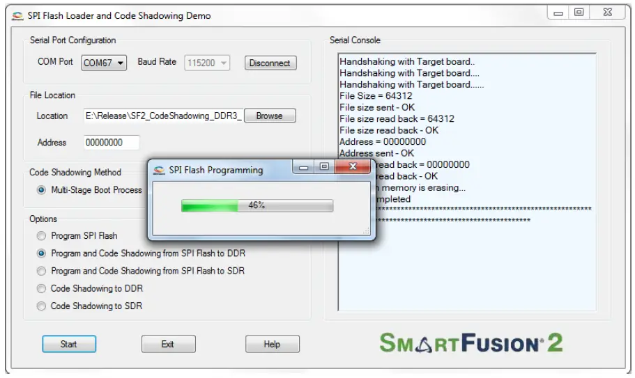 Microsemi-SmartFusion2-SoC-FPGA-Code-Shadowing-from-SPI-Flash-to-DDR-Memory-13