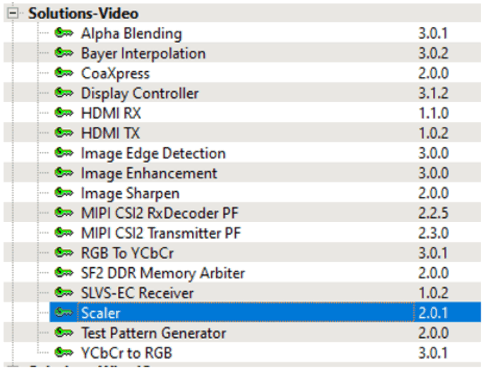 Microsemi UG0932 Image Scaler - Scaler IP