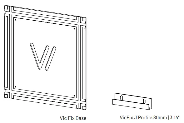 VICOUSTIC Diffuser Ultra Wavewood - Vic Fix Base