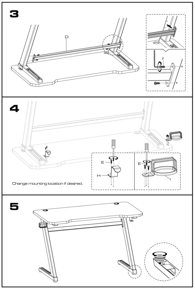 VONYX DB15 Studio & Gaming Z-Table - Box Content & Installation 3, 4, 5