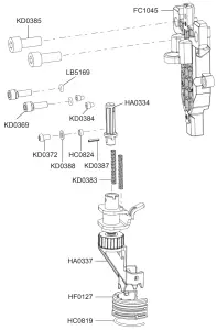 SENCO F-35XP - Front Plate Assembly 1