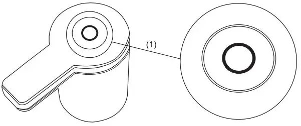 UMUZI UZ-PC-ADP01 Touchless Dispenser For Liquid Soap and Hand Gel - Power button