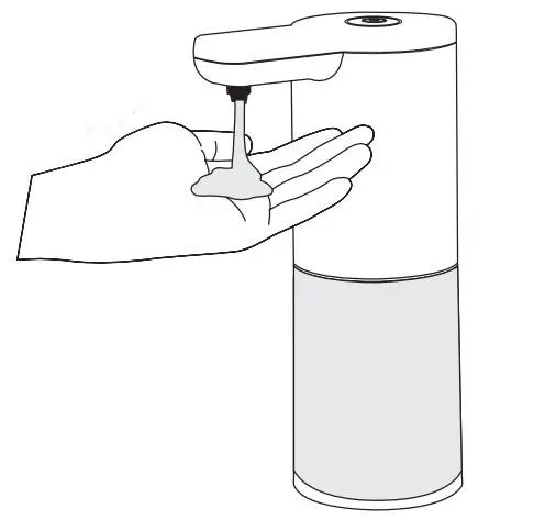 UMUZI UZ-PC-ADP01 Touchless Dispenser For Liquid Soap and Hand Gel - Setting the dispensing dose