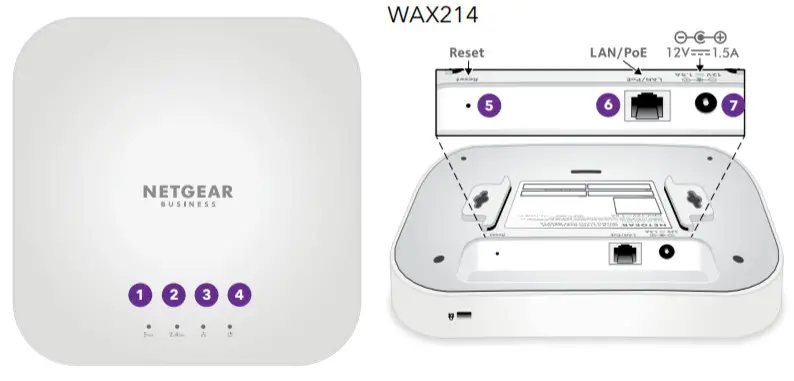 NETGEAR WAX214 WiFi 6 AX1800 Dual Band PoE Access Point- Overview