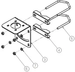 Stainless steel L bracket assembly