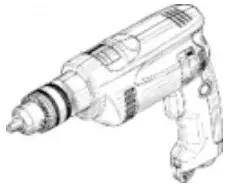 Impact drilling machine