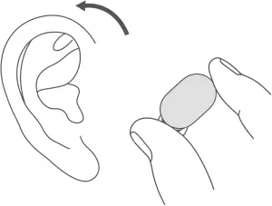 Mi True Wireless Earbuds Wearing