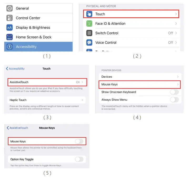 EARTO JP163 iPad Air 4th Generation Case with Keyboard - Turn off the mouse key function