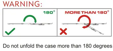 EARTO JP163 iPad Air 4th Generation Case with Keyboard -warning