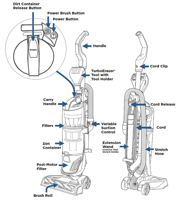 Bissell 2215 Series Powerglide Vacuum - Product View