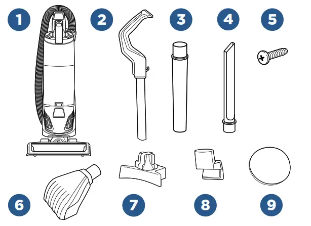 Bissell 2215 Series Powerglide Vacuum - What’s In The Box