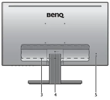BENQ G Series LCD Monitor - Back view